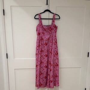 Hill House Pink Floral Maxi Dress